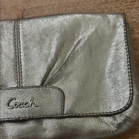 Coach Metallic Wristlet Clutch - Picture 3 of 12